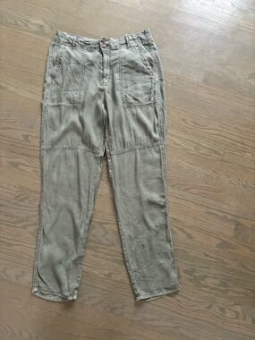 American Eagle Outfitters cargo utility pants light olive sage green size 8